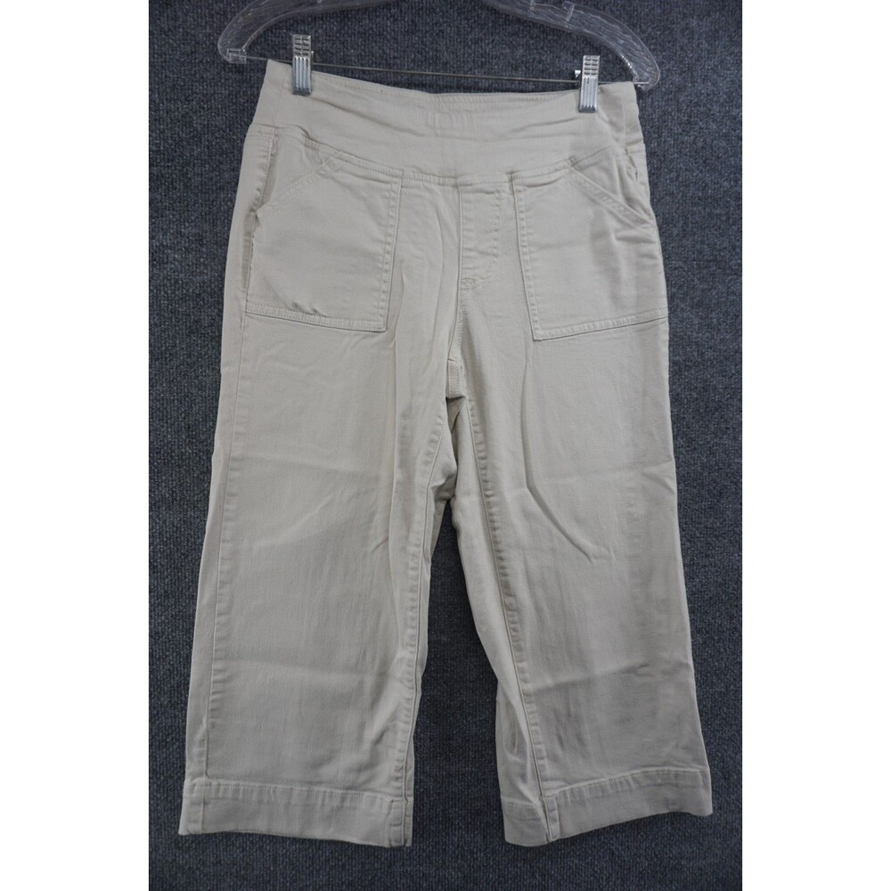 Belle by Kim Gravel Primabelle Twill Utility Capri Womens 6P Light Khaki